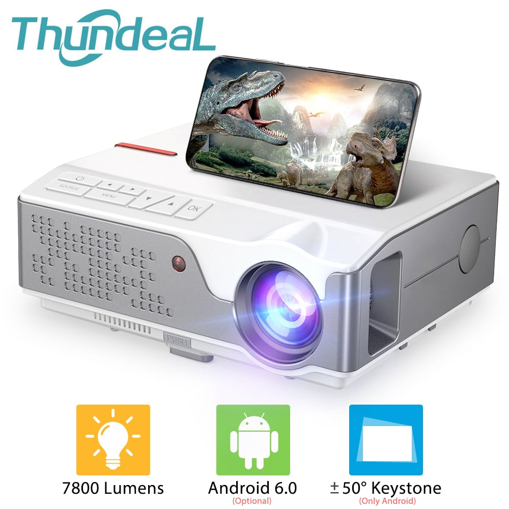 ThundeaL Full HD Native 1080P Projector TD96 TD96W Projetor LED Wireless WiFi Android Multi-Screen Beamer 3D Video HD Proyector