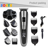 Kemei Electric Hair Clipper Beauty kit for Men Electric shaver beard trimme men's Razor multifunctional hair cutting machine