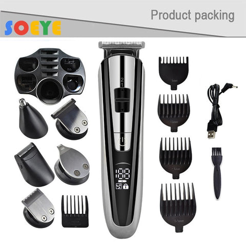Kemei Electric Hair Clipper Beauty kit for Men Electric shaver beard trimme men's Razor multifunctional hair cutting machine