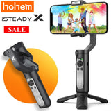 Hohem iSteady X iSteady X2,3-Axis Smartphone Gimbal Stabilizer with Foldable Gimbal for iPhone 13/12 PRO MAX/11, Samsung, Huawei