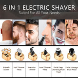 Multi Grooming Kit Digital Display Electric Shaver Hair Trimmer Beard Electric Razor Wet Dry Men Facial &amp; Body Shaving Machine