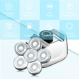 Multi Grooming Kit Digital Display Electric Shaver Hair Trimmer Beard Electric Razor Wet Dry Men Facial &amp; Body Shaving Machine