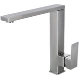 BAKALA 304 Stainless Steel Lead-free Folding Kitchen Faucet Mixer 360 Degree Swivel Single Handle Nickel Kitchen Sink basin Taps