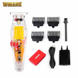 WMARK NG-108 NG-118 Transparent Style Rechargeable Hair clipper Professional Cord &amp; cordless NG-202 Hair Trimmer
