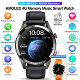2023 New 454*454 Screen Smart Watch Always Display The Time Bluetooth Call Local Music Smartwatch For Mens Android TWS Earphones