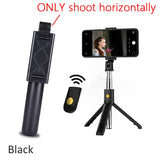 ELECTOP 3 in 1 Wireless Bluetooth Selfie Stick for iphone/Android Foldable Handheld Monopod Shutter Remote Extendable Tripod