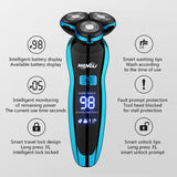 Electric Razor Electric Shaver Hair Cutting Shaving Machine for Men Clipper Beard Trimmer  Rotary Shaver 100% Water Proof