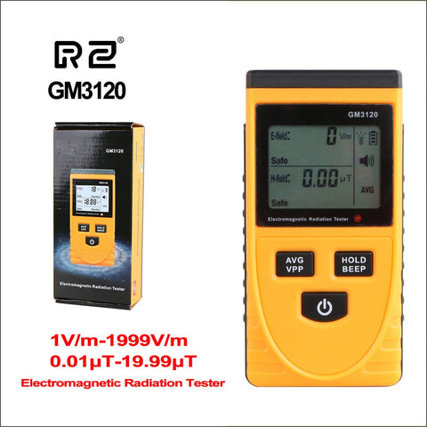 RZ Electromagnetic Field Radiation Detector Tester Emf Meter Rechargeable Handheld Portable Counter Emission Dosimeter Computer